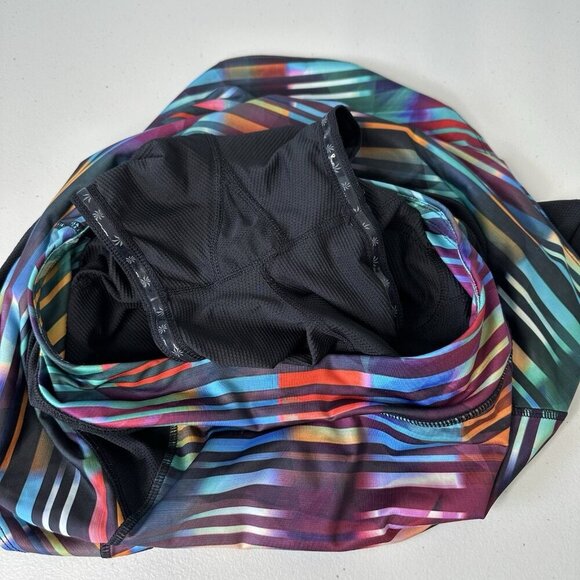 Athleta Laser Beam Bustle Skort Small Multicolor Tennis Running Athletic - Picture 6 of 10